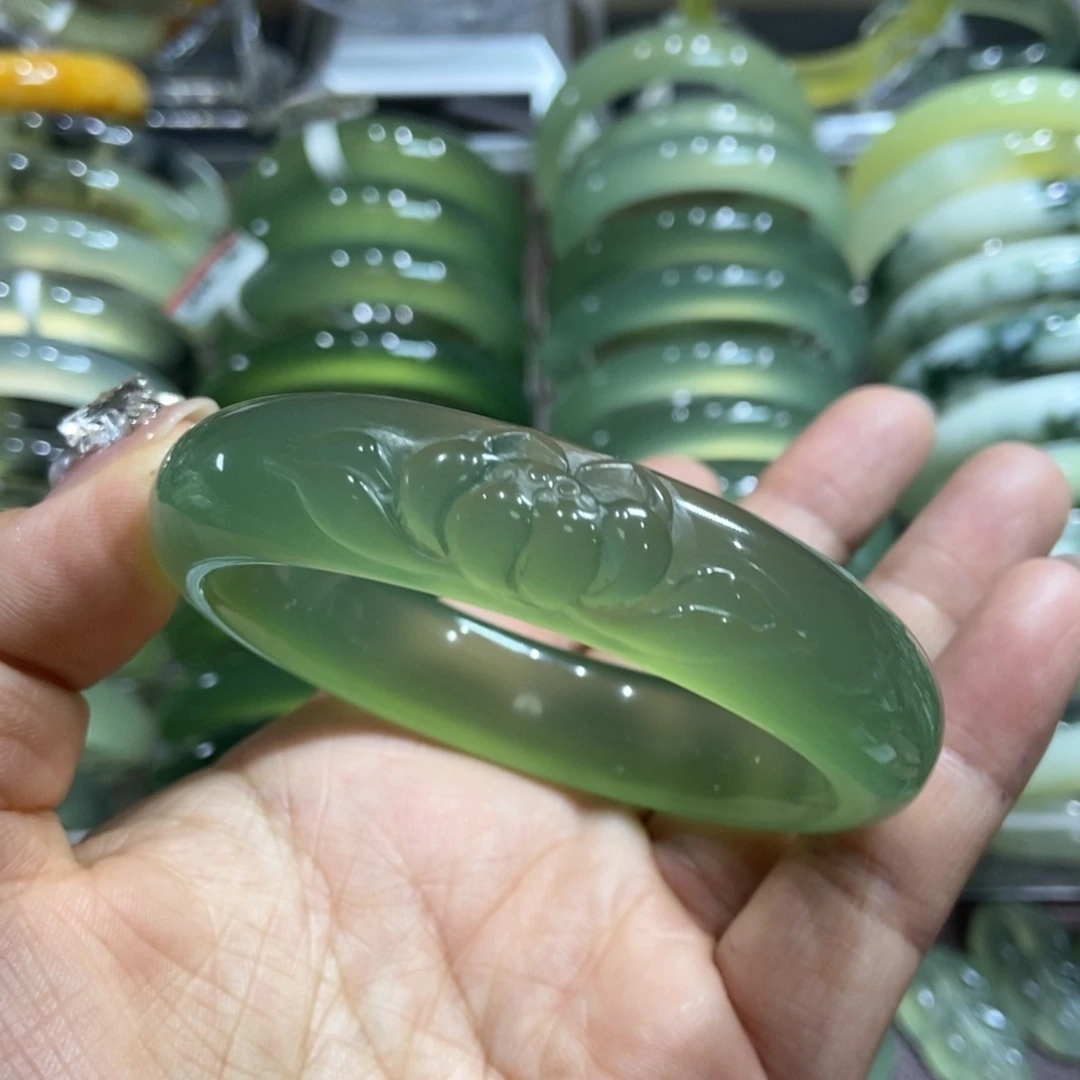 岫玉未镶嵌手镯60.5