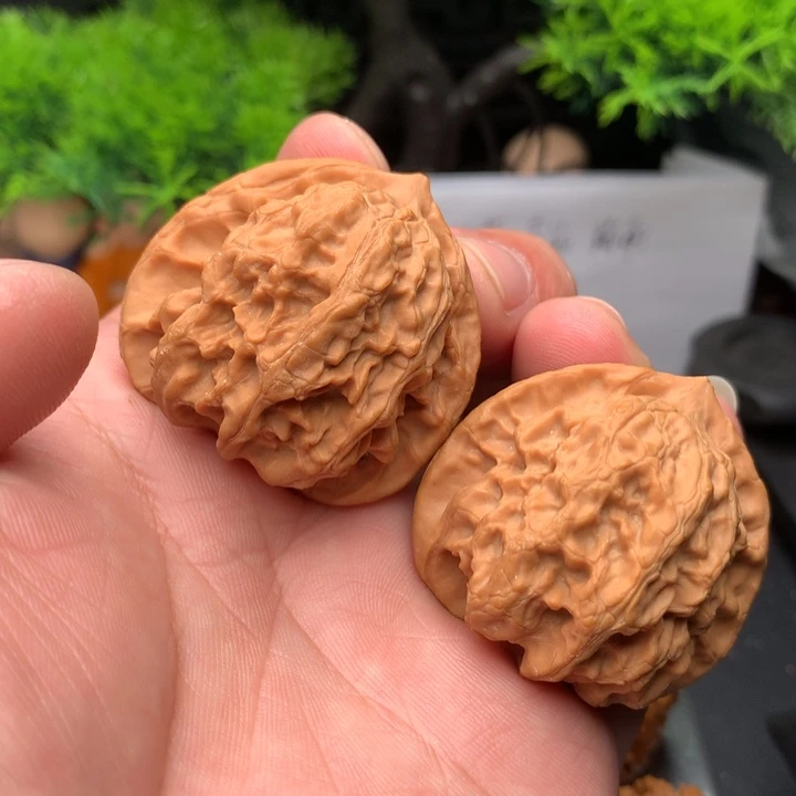 吊坠文玩核桃42梨木台