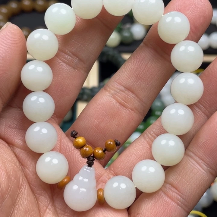 和田玉手串未镶嵌乐**动