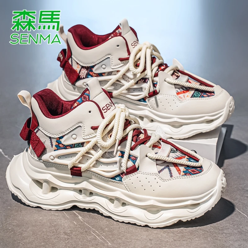 森马秋冬新款情侣网面透气老爹鞋韩版厚底增高时尚百搭运动休闲鞋