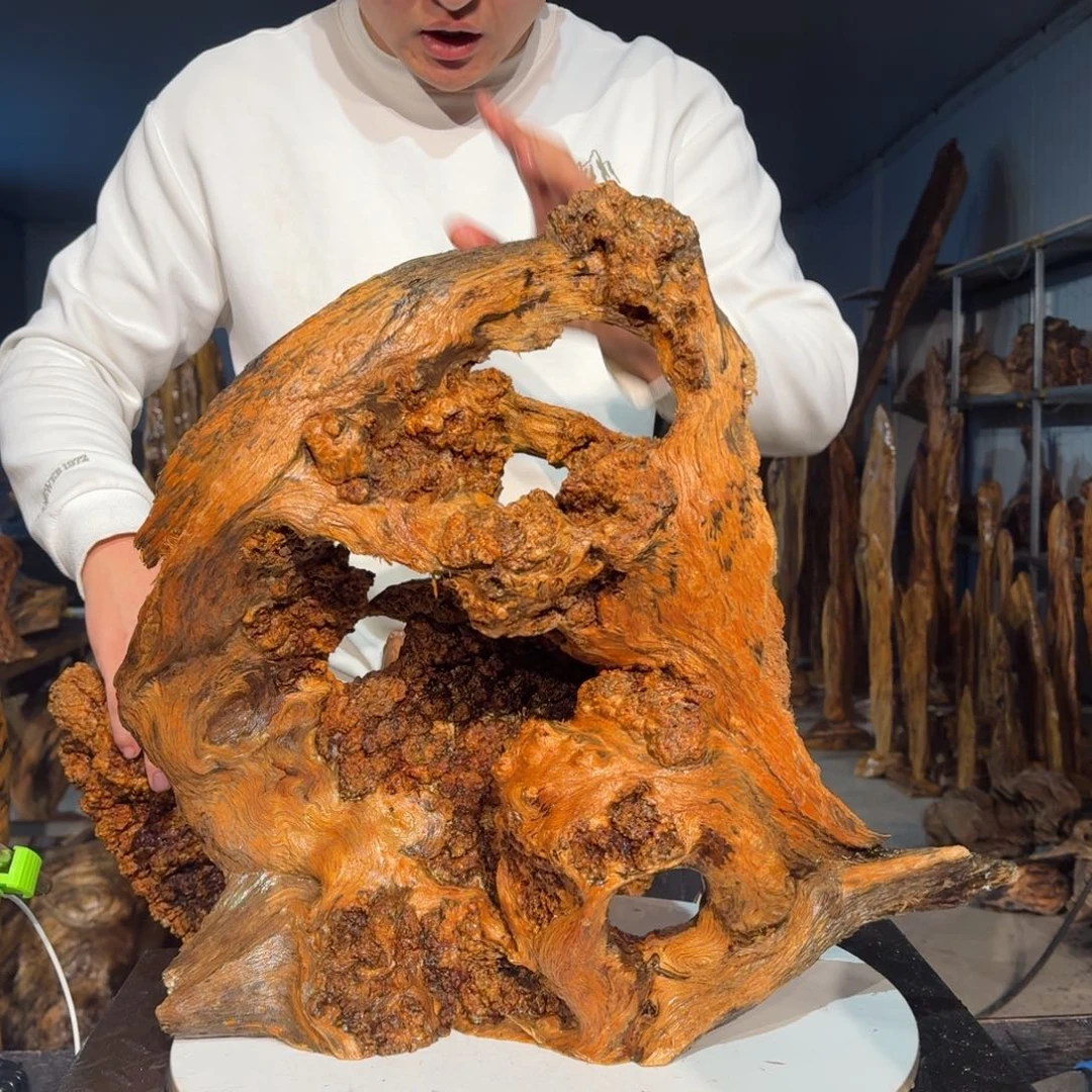 神***木木佳友琥珀木摆件4