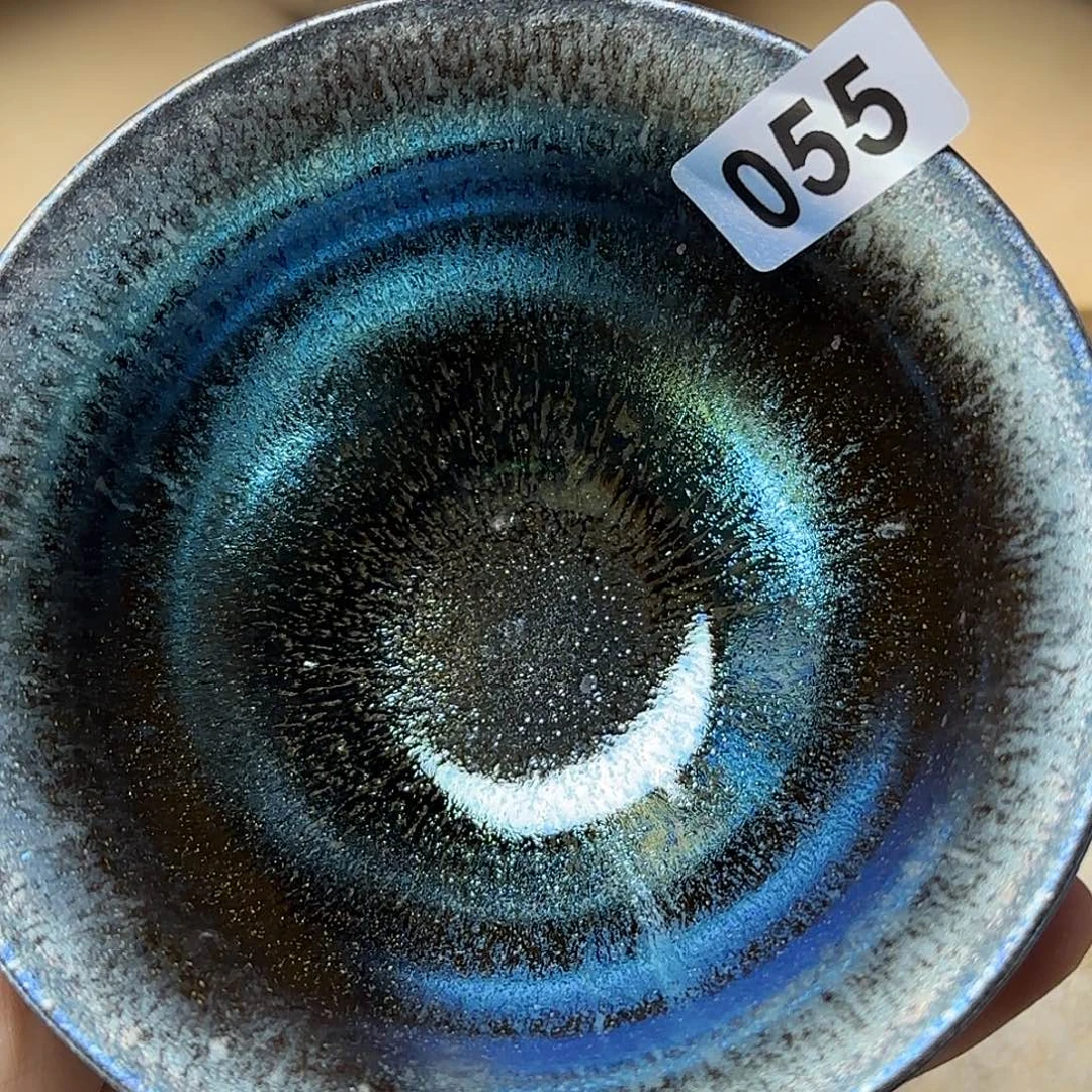 茶盏琢泥窑柴烧开窑