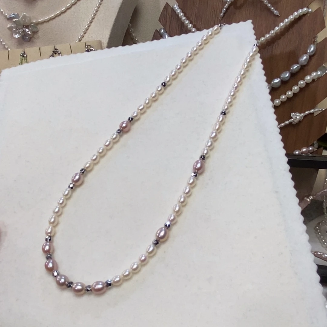 淡水珍珠钛钢颈饰