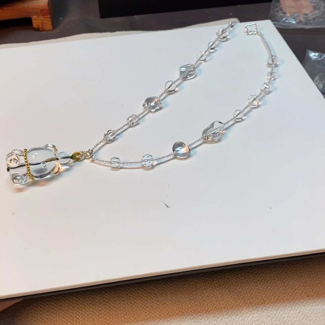 无非金属毛衣链白水小熊