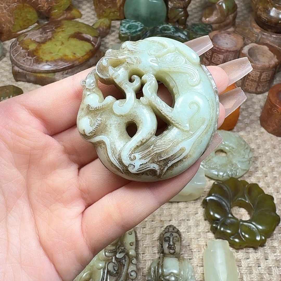 白玉菩提吊坠挂件