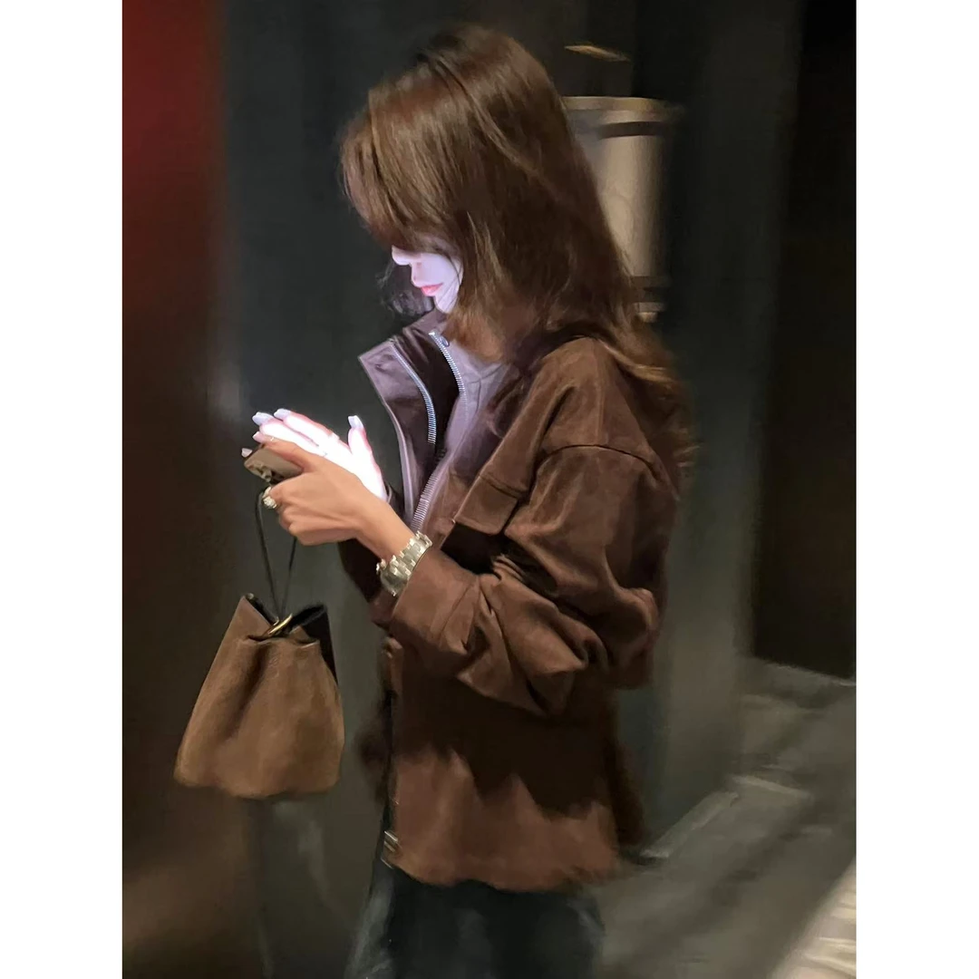 DEDM•STUDIO/气质重工设计感立领百搭收腰长袖外套2508WT/52W173