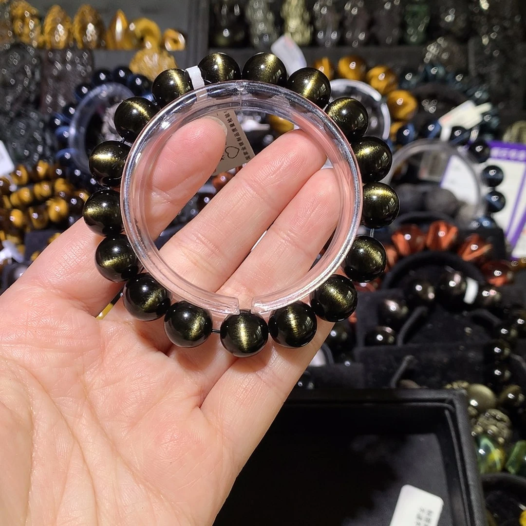 ****ᵉ黑曜岩未镶嵌手链