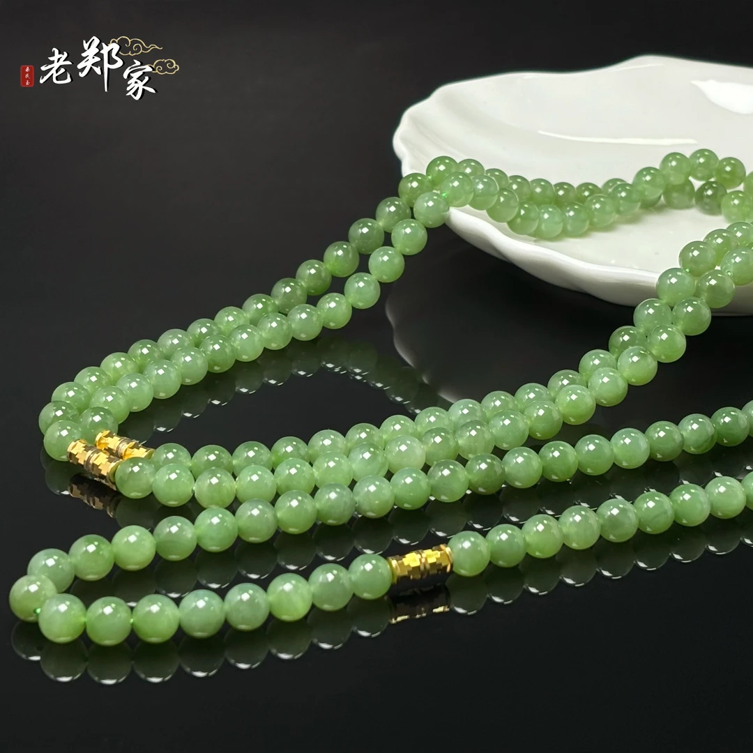 【老郑家】和田玉项链 约8mm(多样性发1件)  680