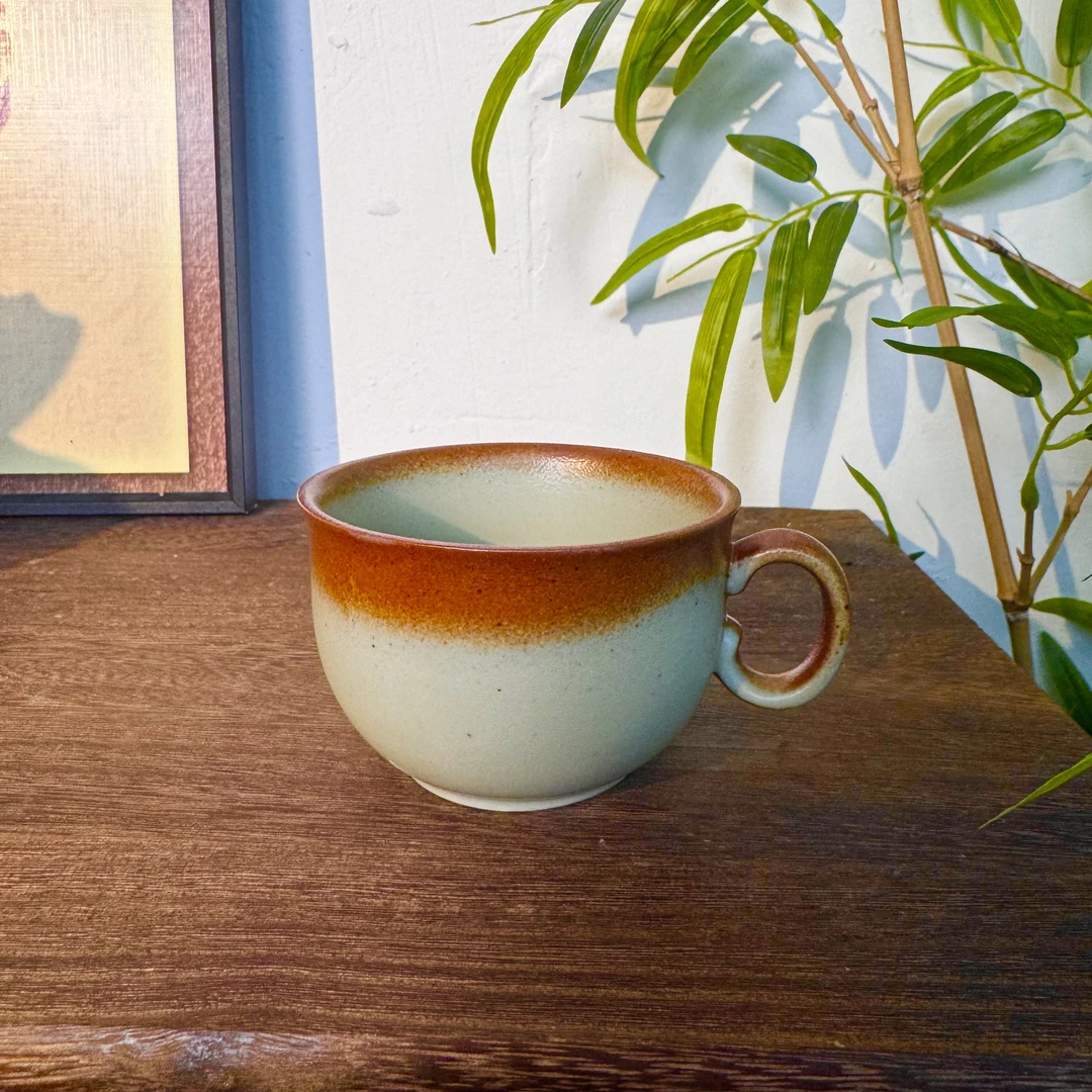 高颜值粗陶经典咖啡杯