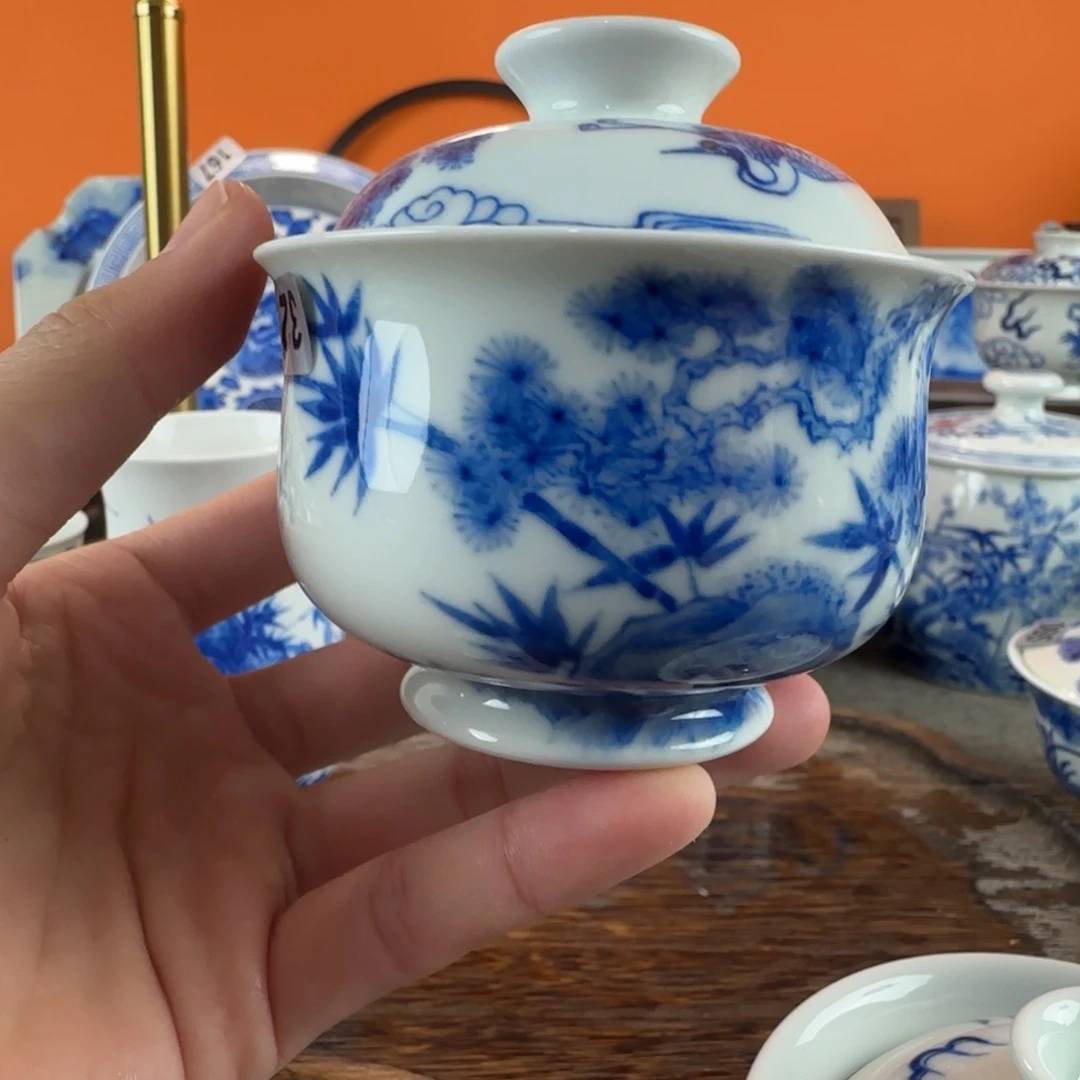 瓷片景德镇手绘青花瓷器329