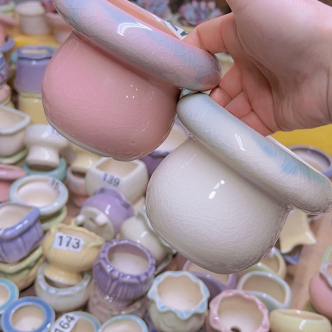 红陶陶瓷花盆当场满12包邮