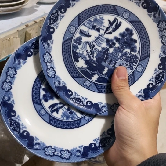 盘6寸碟两个陶瓷陶瓷陶瓷