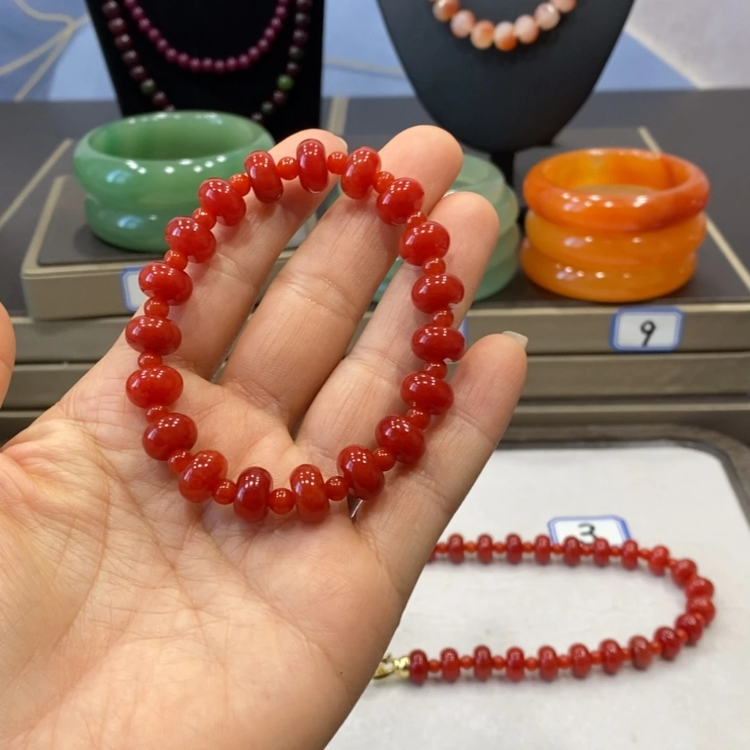 南红玛瑙未镶嵌手链10精打细算