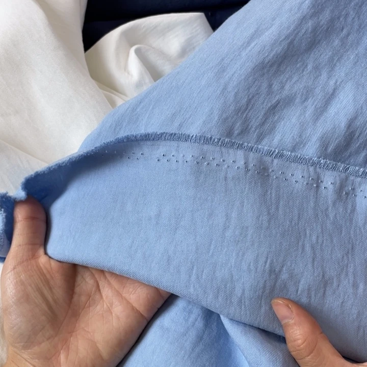 天丝（莱赛尔纤维）蓝色天丝亚麻2米