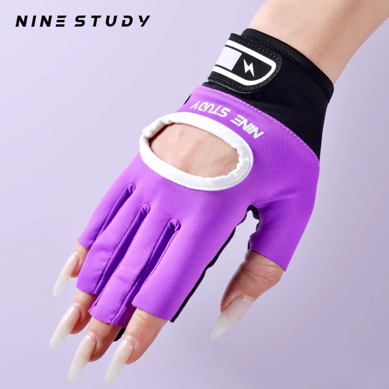 健身手套女加长半指撸铁壶铃单杆运动防滑防起茧训练骑行露指护掌
