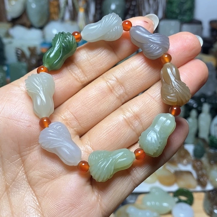 和田玉未镶嵌手链