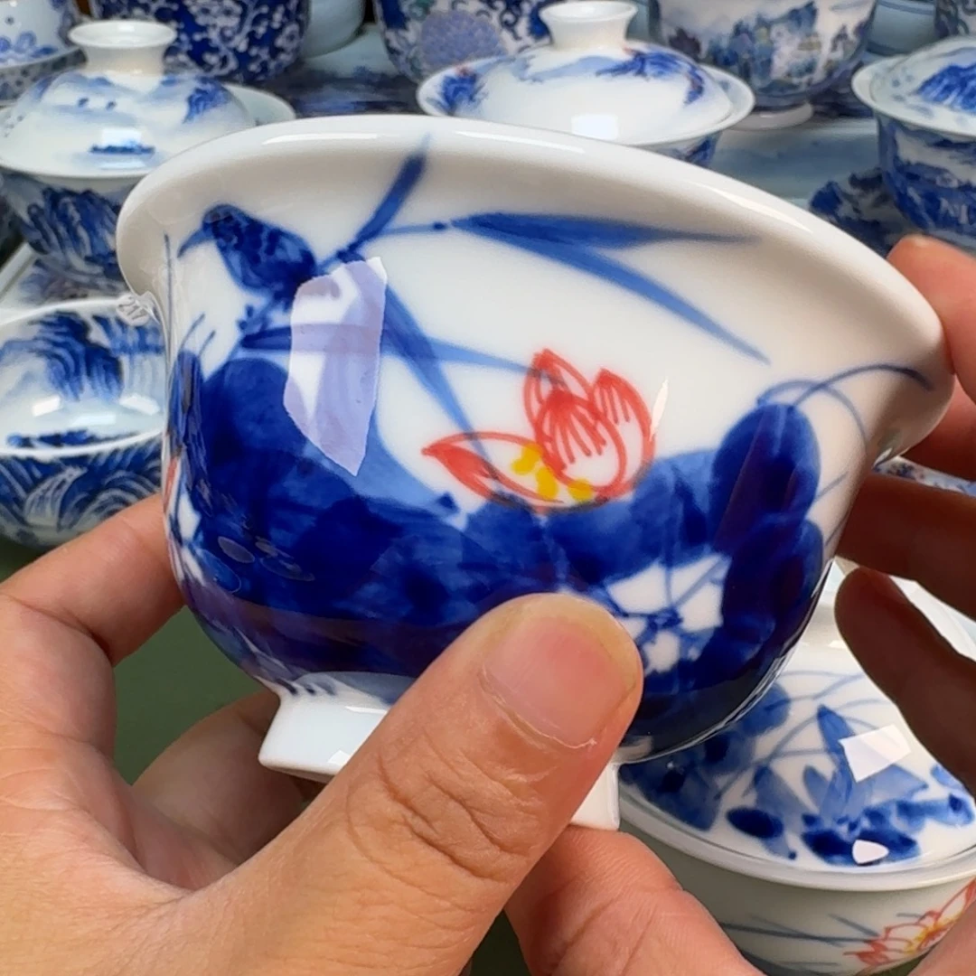 景德镇纯手绘茶具圆圆207