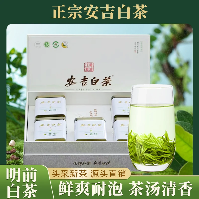 [2025年新茶]A5安吉白茶春茶兰花香明前茶高山茶精品礼盒装