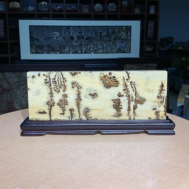 广西国画石摆件，观赏收藏