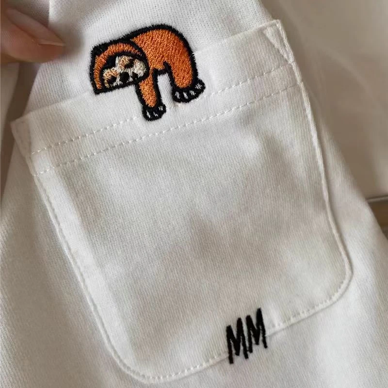 长袖t恤春装2025春秋新款纯棉上衣儿童内搭白色