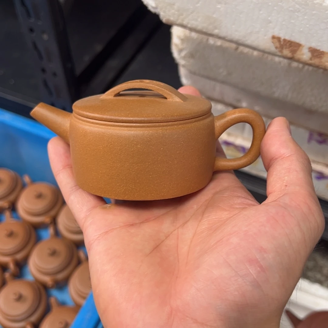 茶壶紫砂黄金段汉瓦150cc
