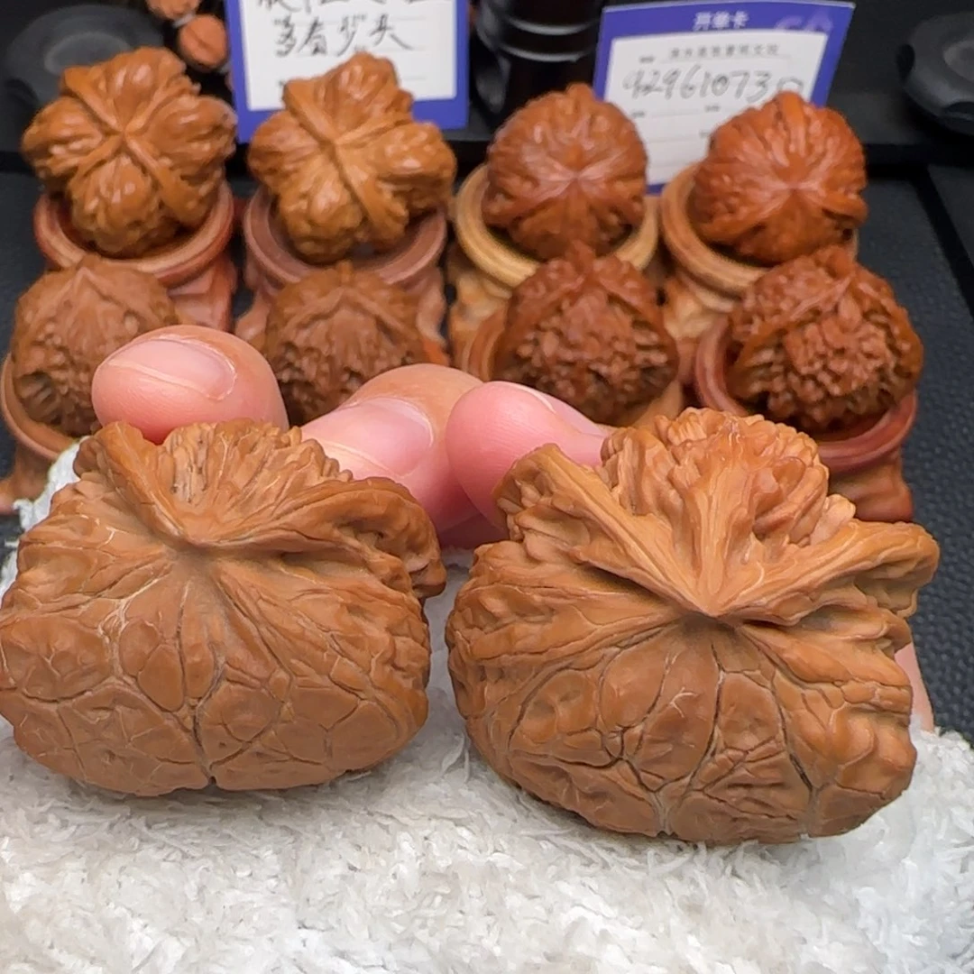 文玩核桃把件宫灯蛇全品36