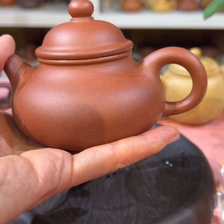 紫砂茶壶紫泥容天180cg