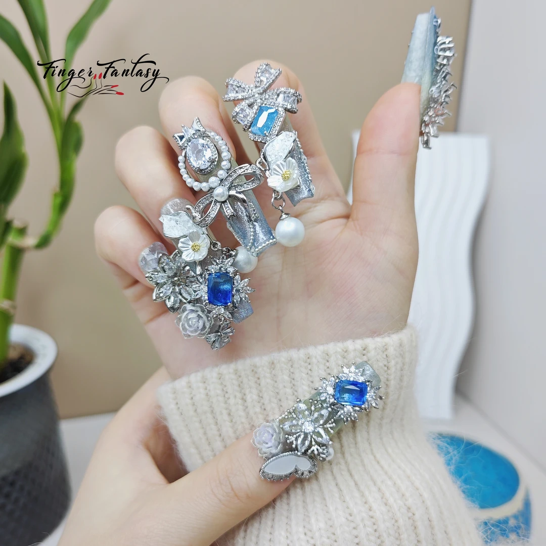 【设计师系列】纯手工 定制 高级感 华丽finger fantasy 轻奢穿戴甲