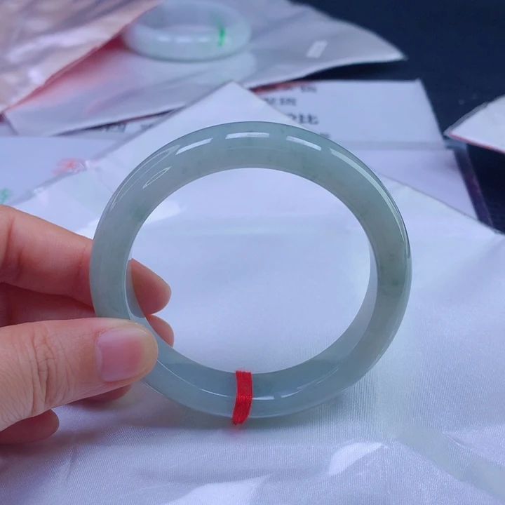 翡翠未镶嵌手镯55-56