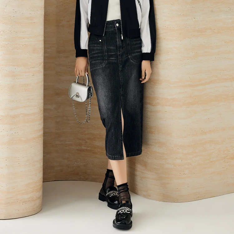 【小北专属】3S时尚新款牛仔腰裙41182062