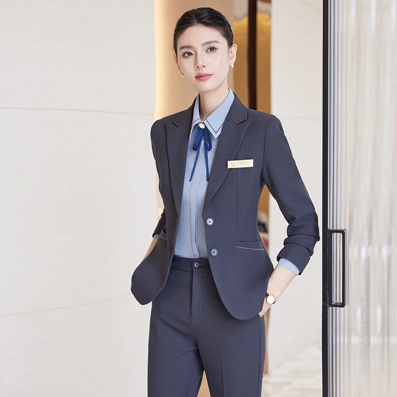 职业装高端西装套装女春秋酒店经理正装工装气质工作服女西服外套