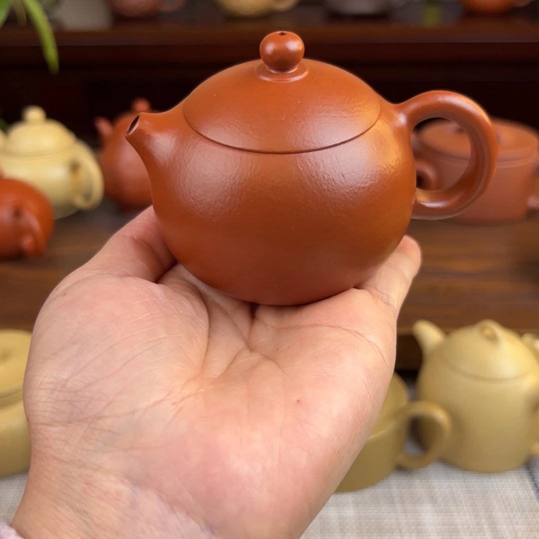 海***空茶壶紫砂朱泥西施全手140cc