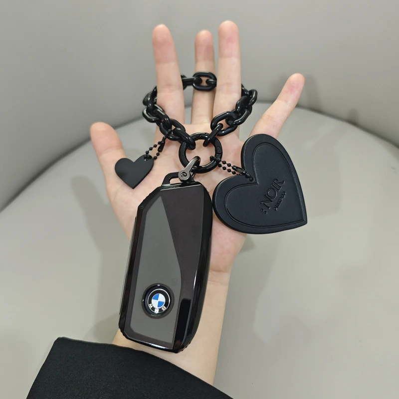 新款宝马X7钥匙套X1/X6保护壳XM/X5汽车735Li扣i7链530Li包X2/X3