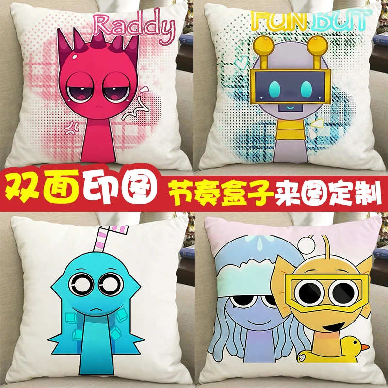 节奏盒子周边抱枕sprunki游戏手办玩偶公仔人偶枕头定制生日礼物