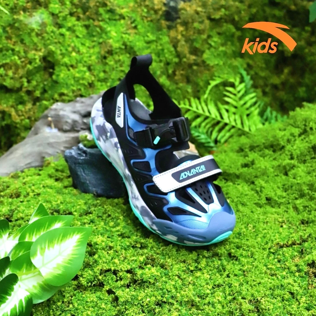 【清羽】安踏男大童包头凉鞋夏季透气软底鞋运动沙滩鞋312526913