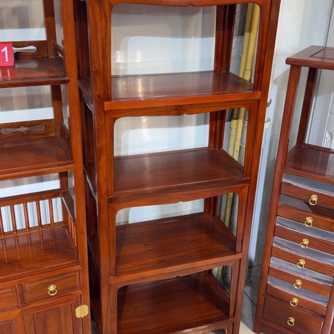 金***阳成套家具花梨木类刚果花梨65宋式层架