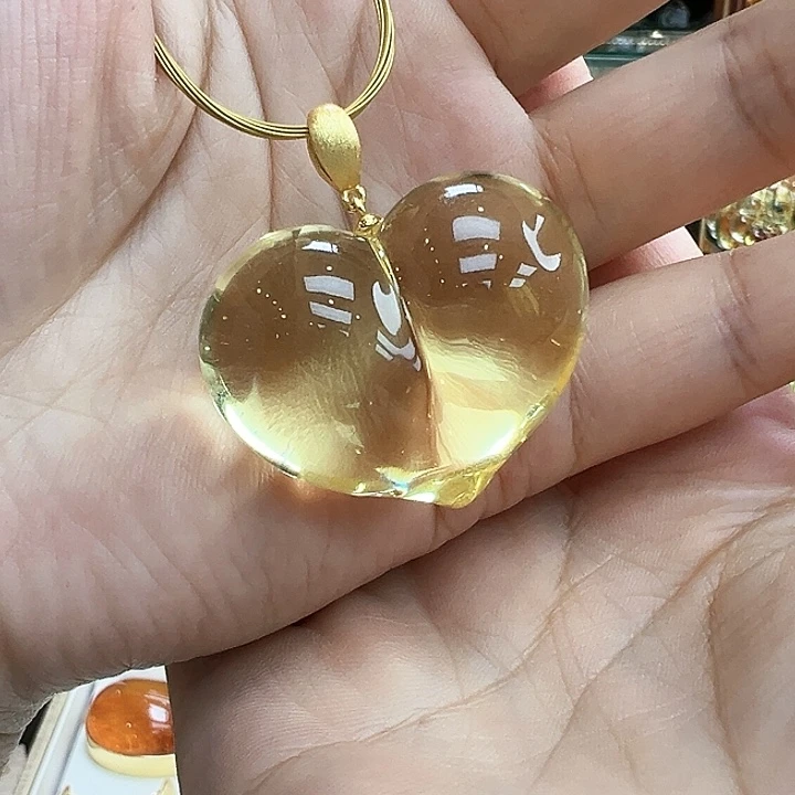 琥珀银S925镶嵌珠宝奇石