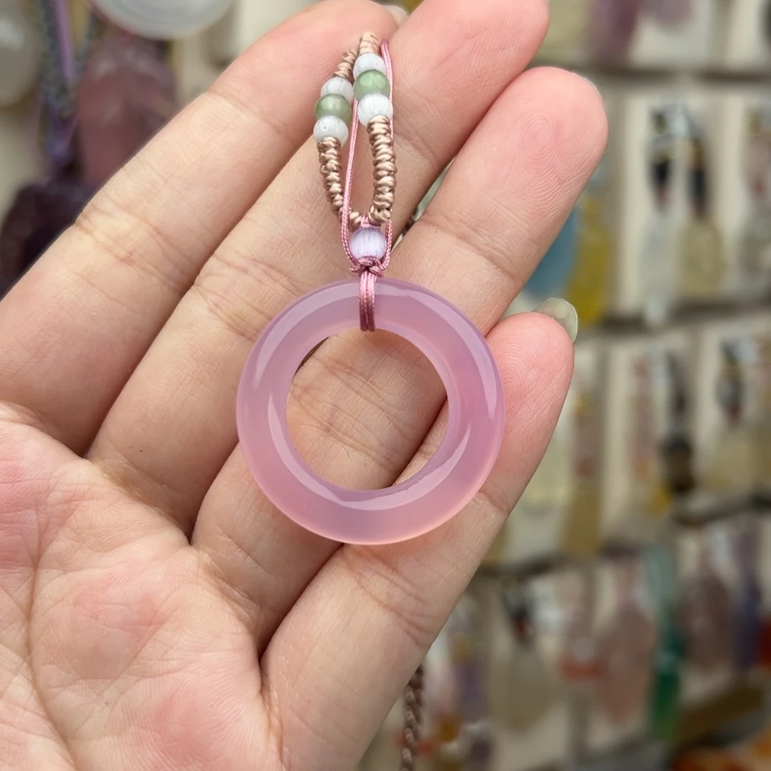 玛瑙/玉髓未镶嵌吊坠(赠链)