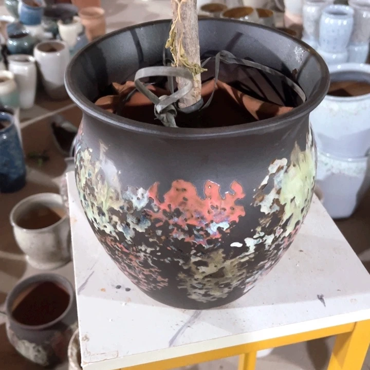 紫砂花盆口径22高度23一只正品
