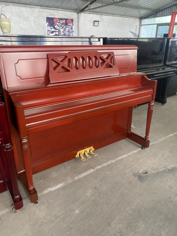 世正钢琴原木色漆面高度121cm