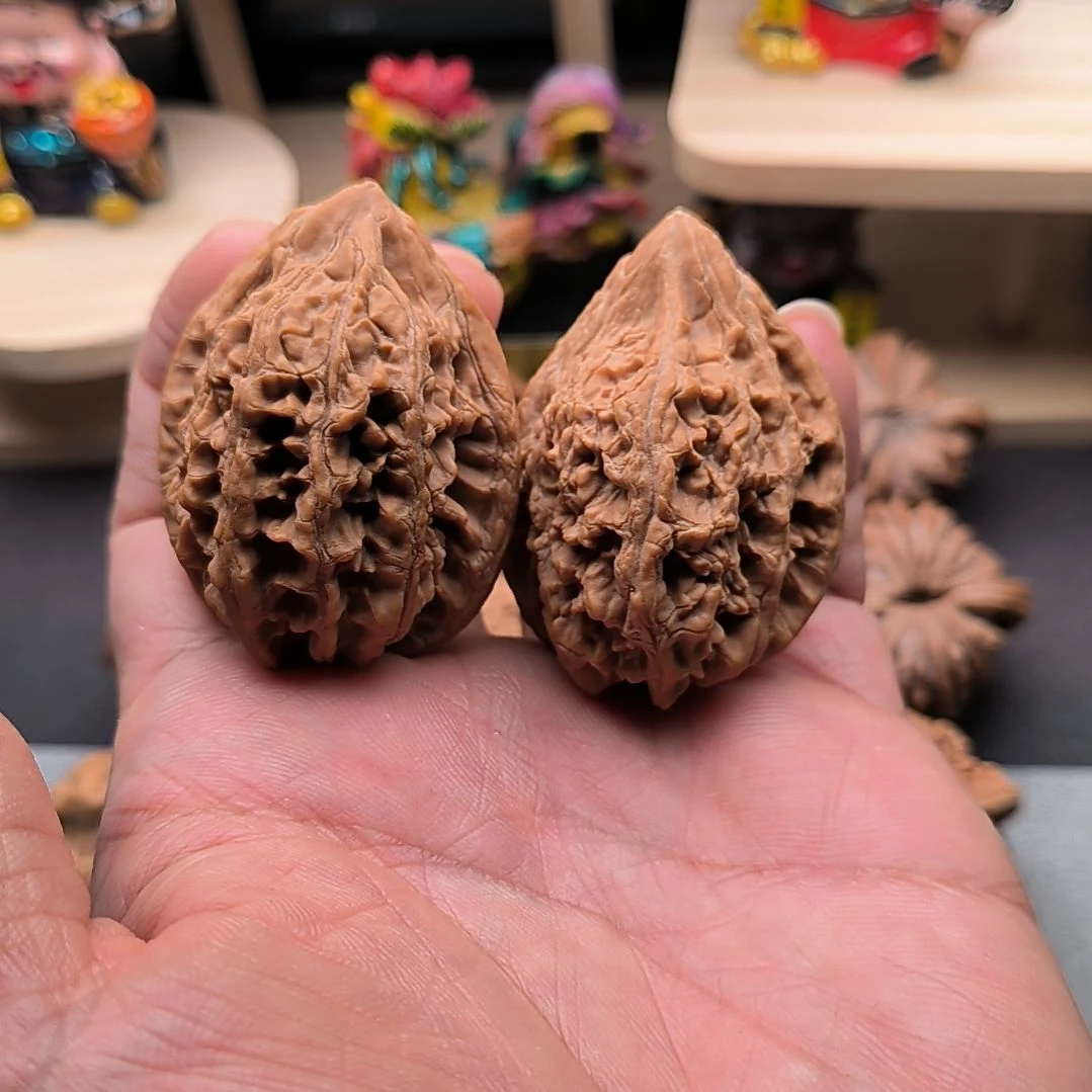 北***暖文玩核桃吊坠大沽石