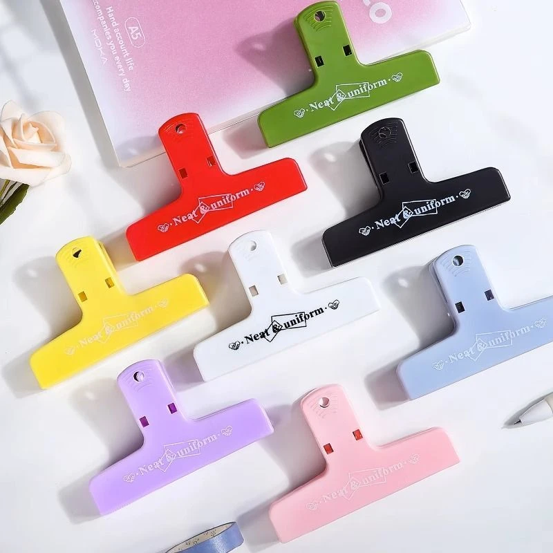 3044【奶油色夹子】5个磁吸手帐夹子文具高颜值磁性强力夹创意夹子.