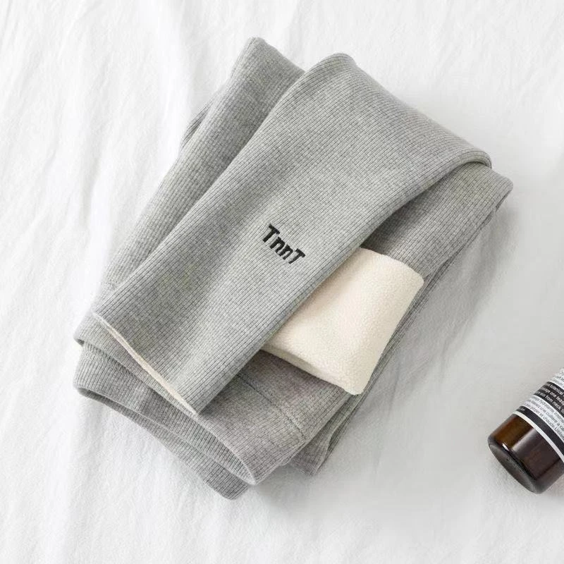女童加绒加厚裤打底裤外穿秋冬款儿童一体绒打底裤中大童童装裤子