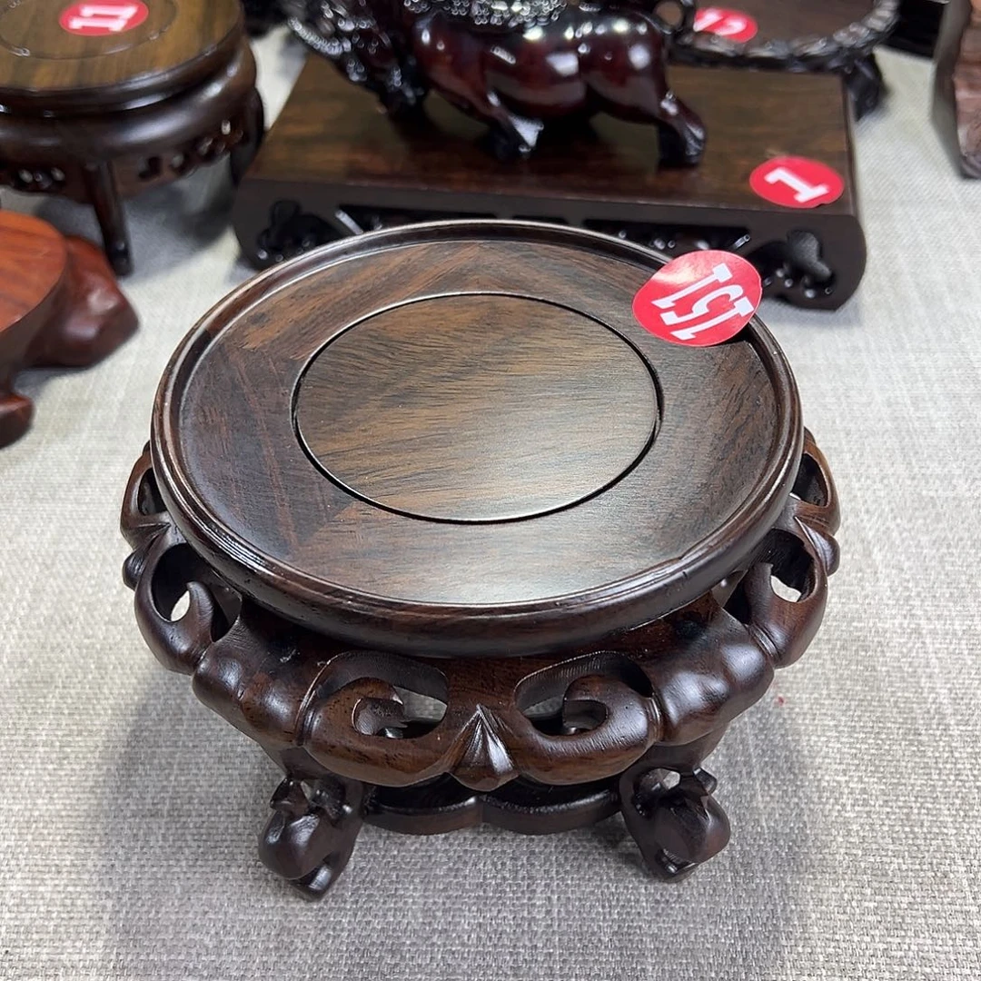 红木底座精雕工艺品