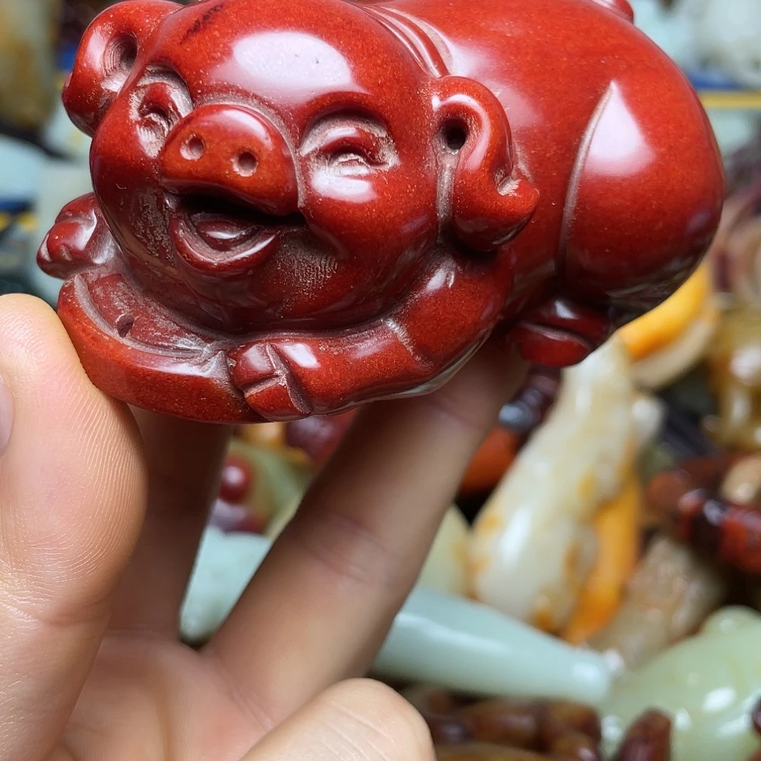 左***道和田玉未镶嵌挂件