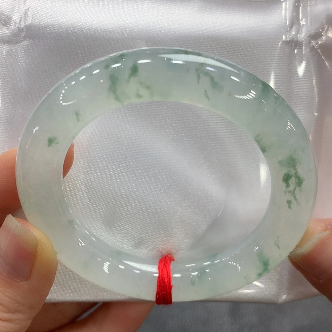 翡翠未镶嵌手镯51圆条