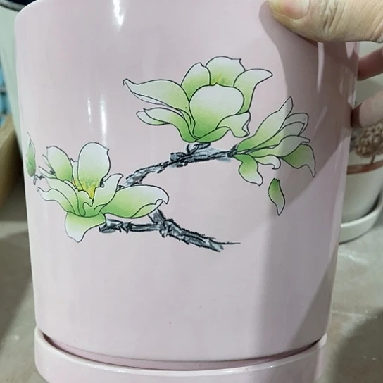 多肉绿植陶瓷花盆，有孔
