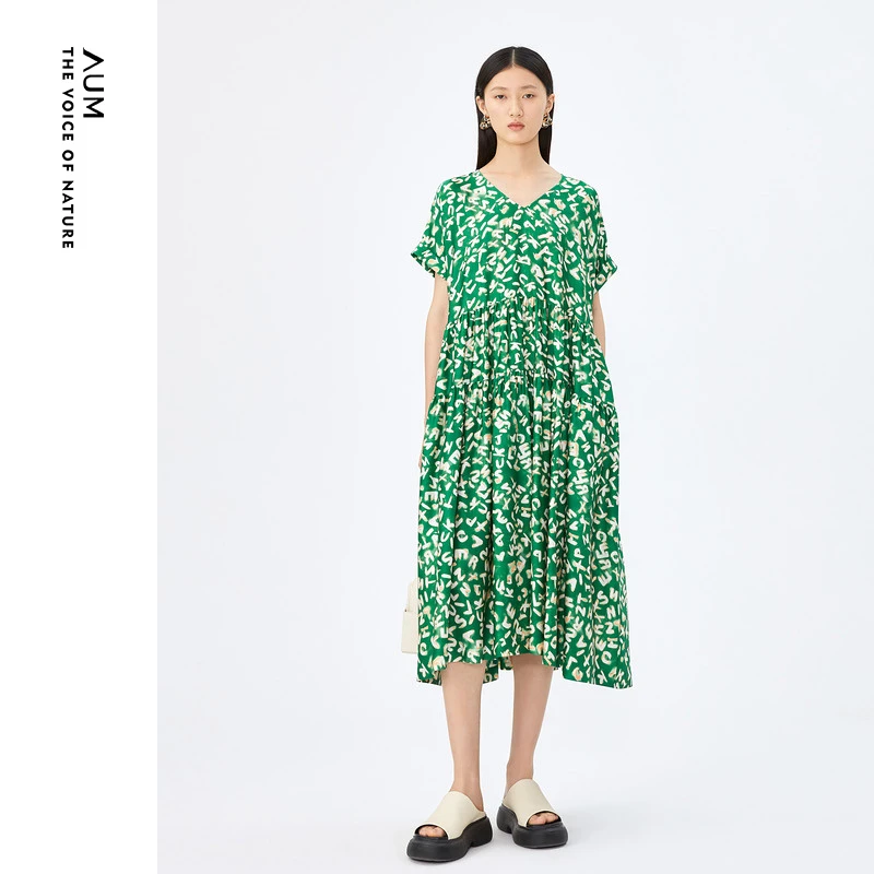 AUM欧若风穿搭欧若风时尚优雅气质连衣裙M1DE21956