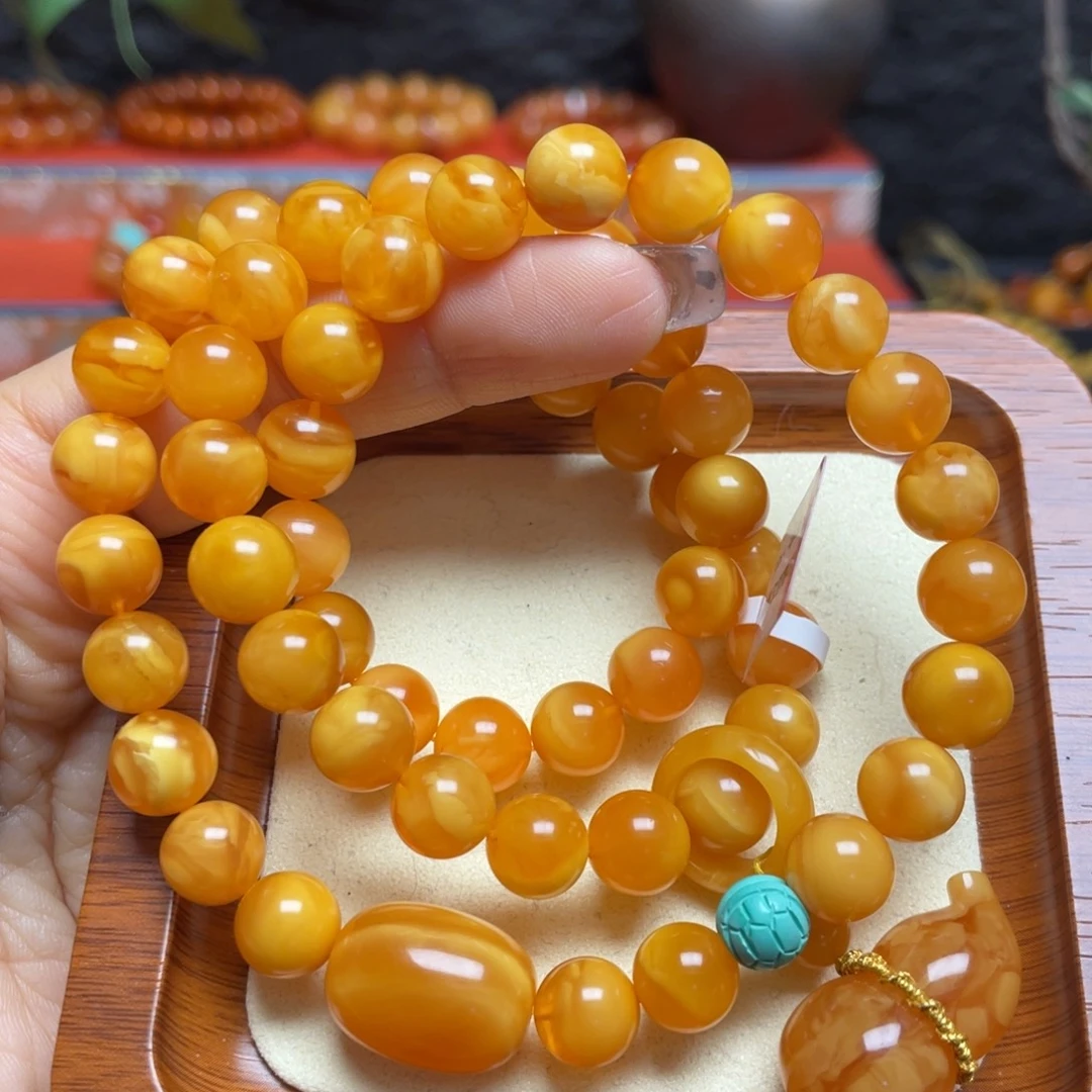 蜜蜡未镶嵌手链手串