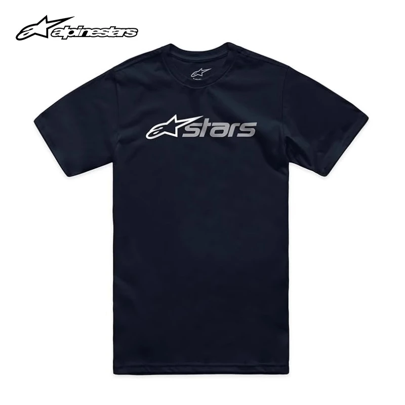 意大利Alpinestars摩旅 A星T恤圆领短袖经典休闲T恤衫摩托车短袖